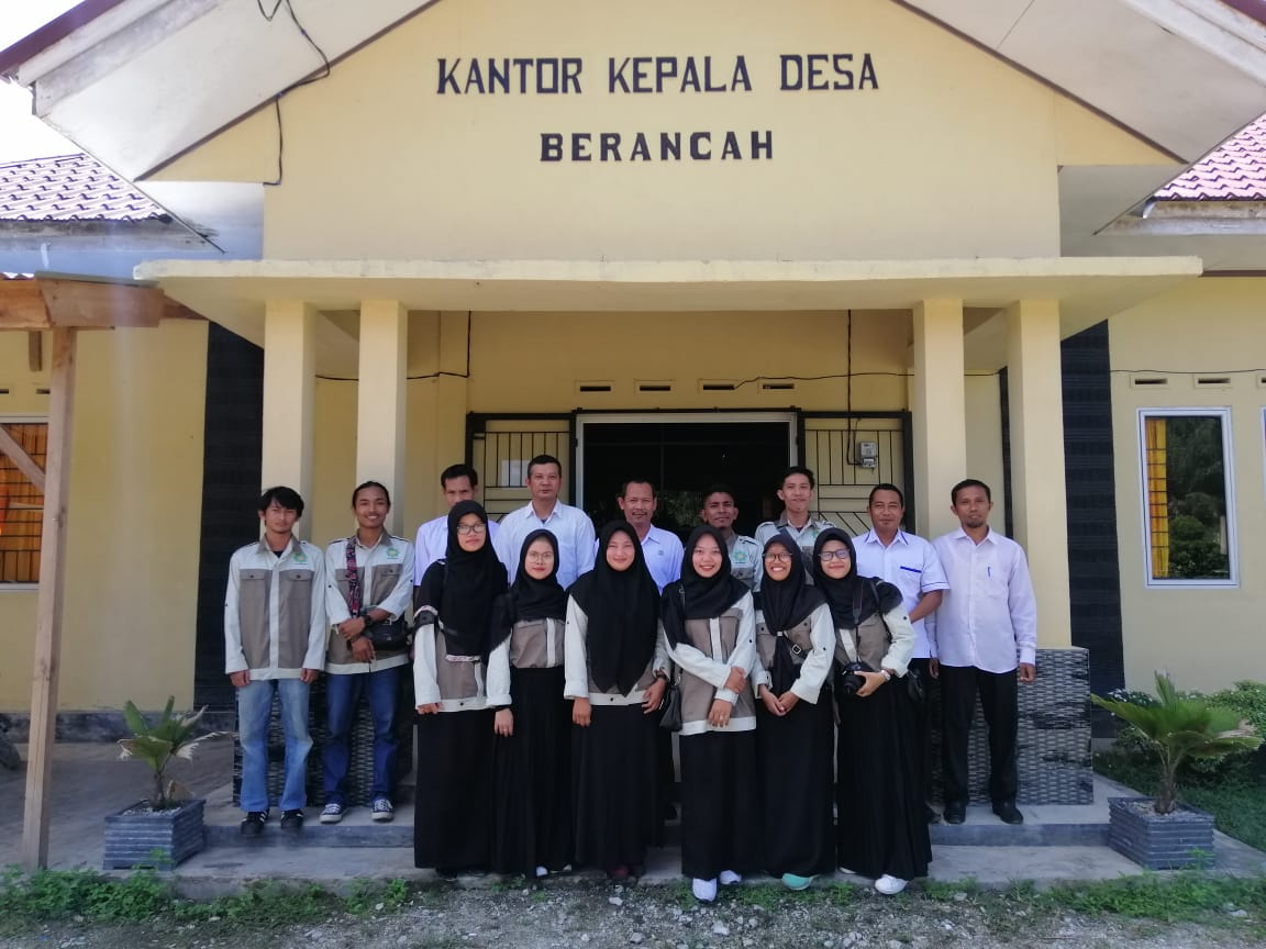 Pemdes Berancah Menggelar Penyambutan Mahasiswa UIN Suska Riau Untuk KKN Di Desa Berancah