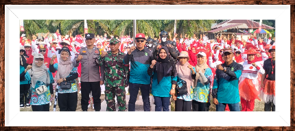 Semarak Gerak Jalan Tingkat RW Se-Desa Berancah Sempena perayaan HUT RI ke 80Th.