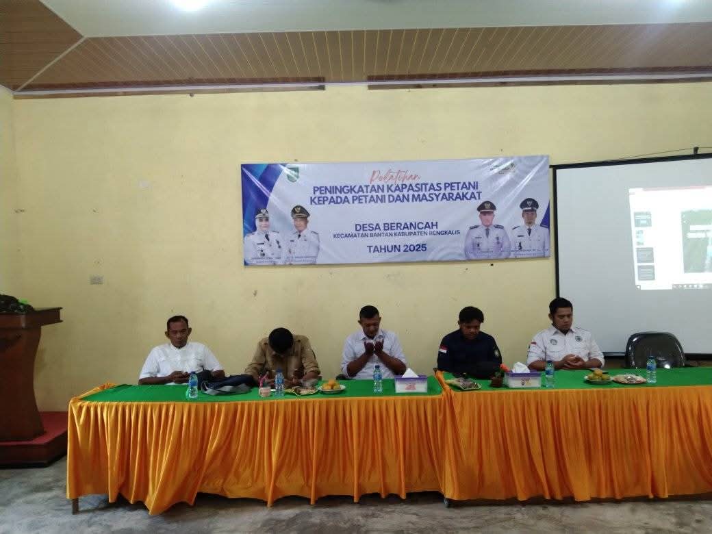 Pemdes Berancah Menggelar Kegiatan Pelatihan Peningkatan Kapasitas Petani kepada Petani dan Masyarakat Desa Berancah