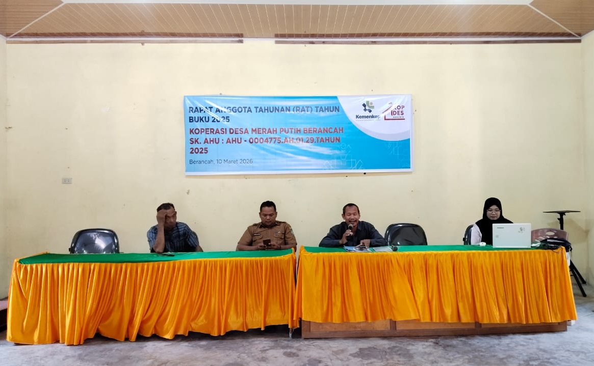 Langkah Awal Menuju Kemandirian Ekonomi: Kopdes Merah Putih Desa Berancah Gelar RAT Perdana