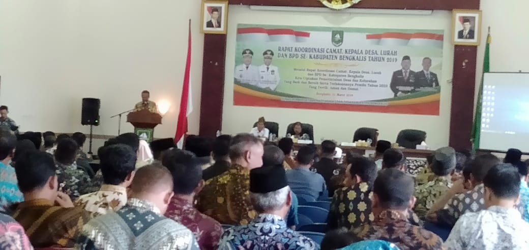 Kades Berancah Menghadiri Rapat Koordinasi Camat, Kepala Desa, Lurah Dan BPD Se-Kabupaten Bengkalis Tahun 2019