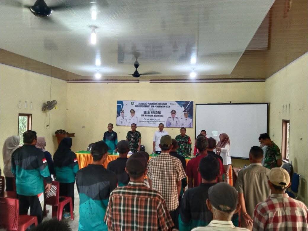 Pemdes Berancah Menggelar Kegiatan Bela Negara dan Wawasan Nusantara