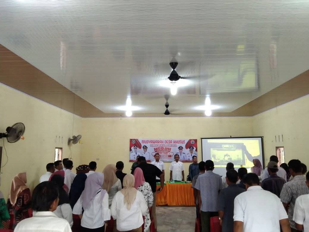 Pemdes Berancah Melaksanakan Musyawarah Desa Khusus Pembentukan Koperasi Merah Putih Desa Berancah