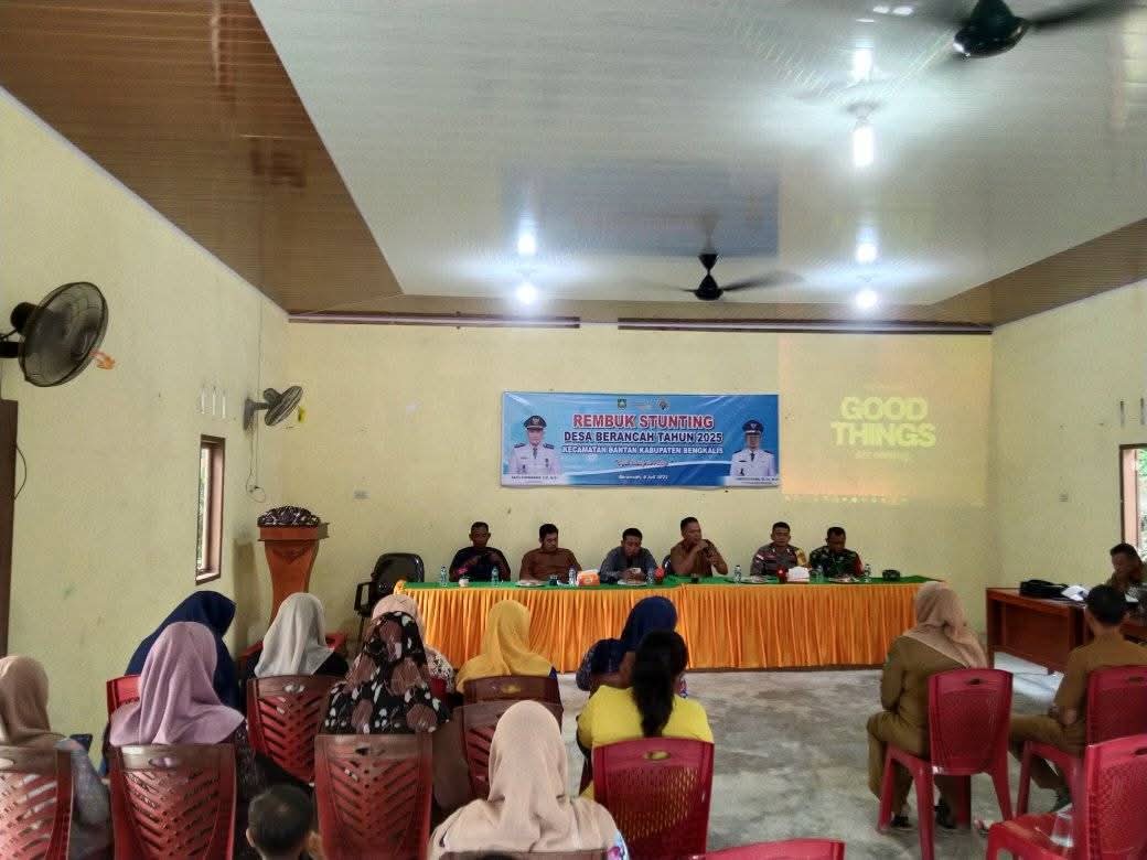 Pemdes Berancah melaksanakan Rembuk Stunting Tingkat Desa Berancah